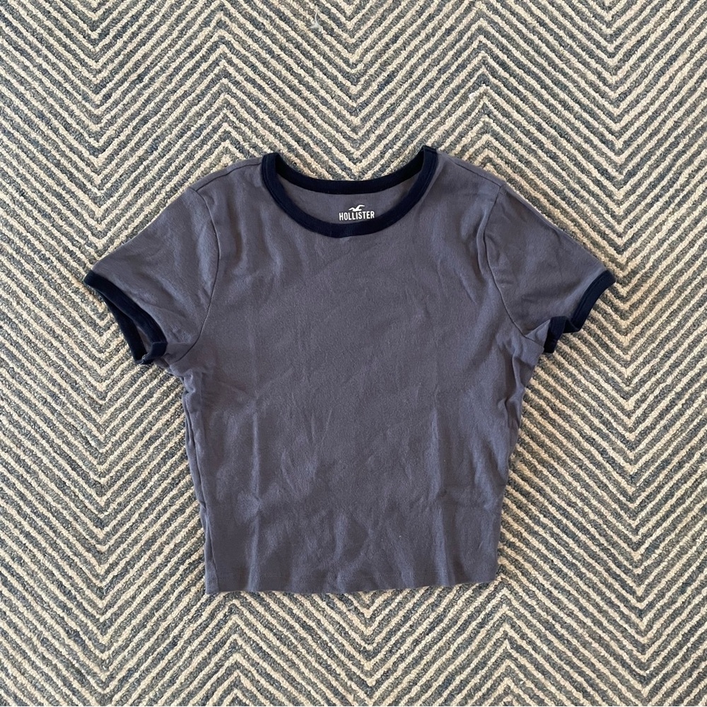 Hollister Charcoal Short Sleeve Tee